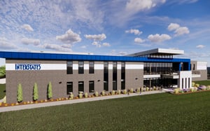 Render of corporate head quarters building