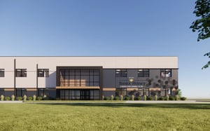 Architectural rendering of new Sioux Honey building