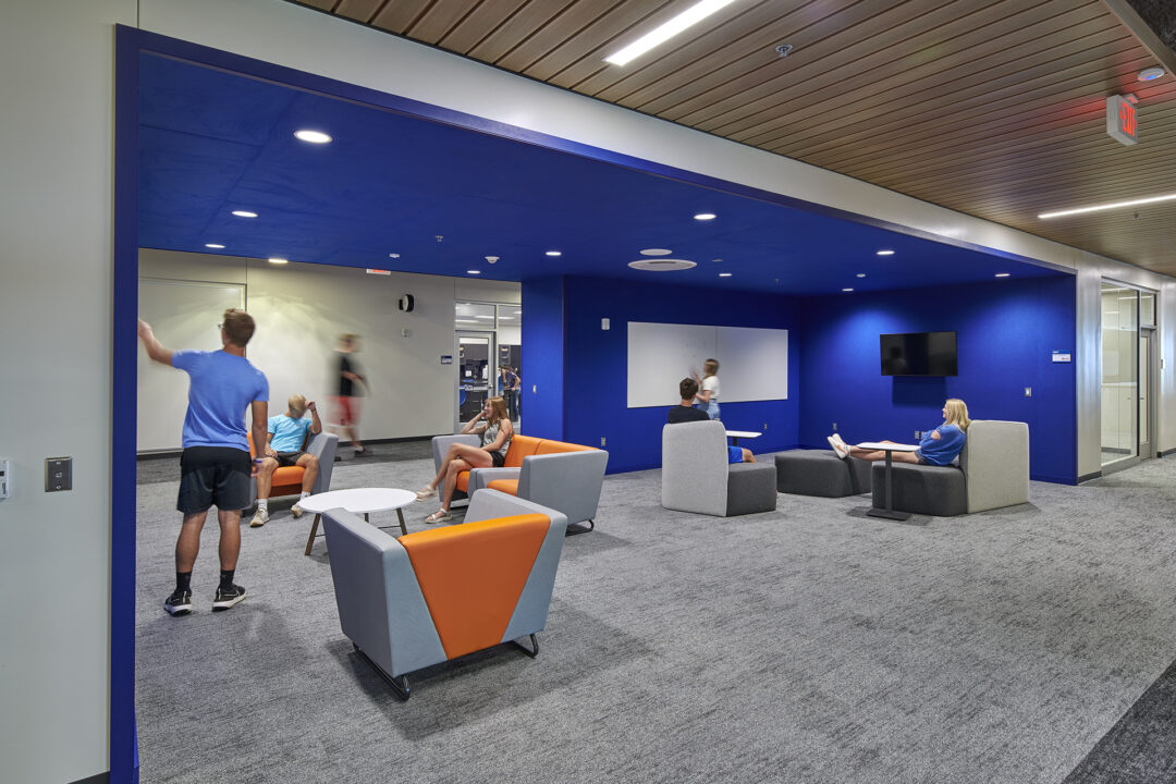 Interior learning space of Sioux Center High School